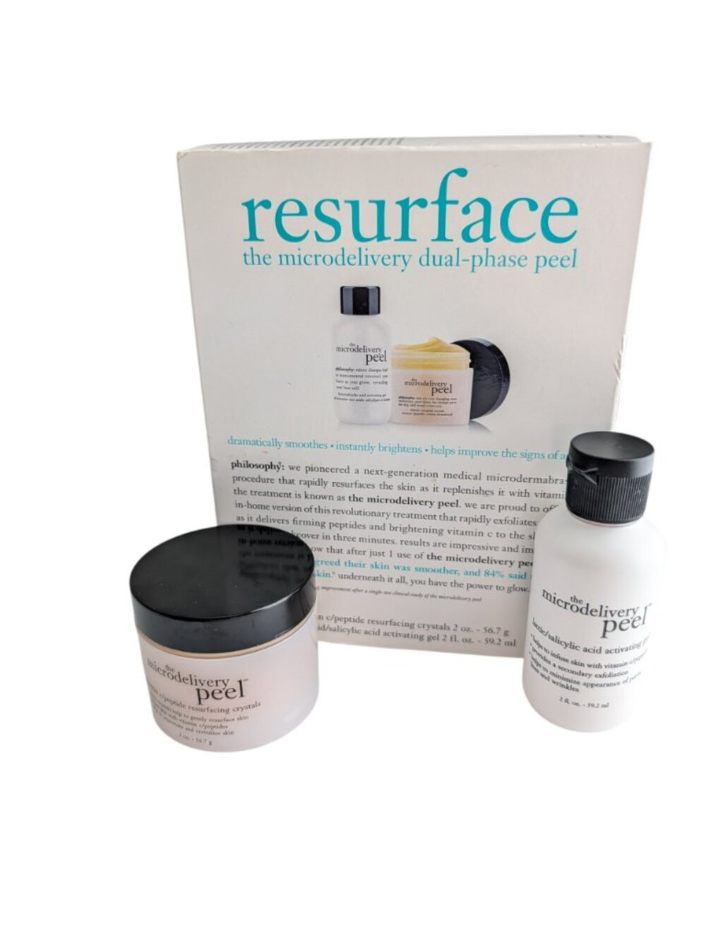 Philosophy The Microdelivery Peel Resurface System 2oz Each SEALED New w Box